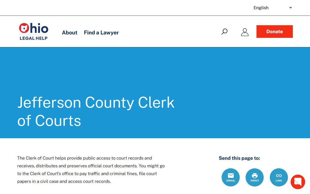 Jefferson County Ohio court docket Ohio Legal Help page
