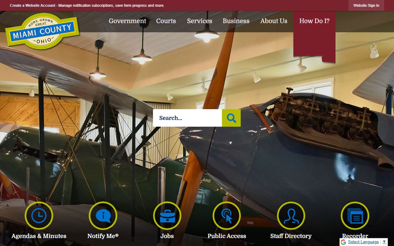 Miami County Ohio official website for court docket resources