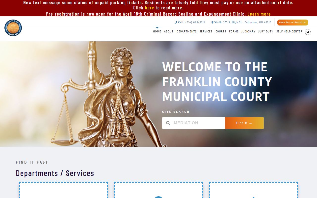 Wyandot County Ohio court docket resource page